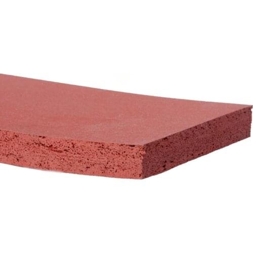 1x Silicone Foam Slab Plate Sheet Board Heat Insulation Blanket 140/170/230/250/260/280 x 150/160/170/180/200mm Red