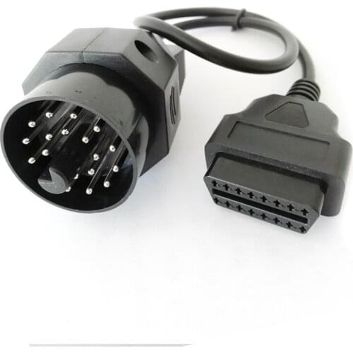 20pin to 16pin Converter OBDII Extension Cable OBD1 to OBD2 Connector Adapter For BMW