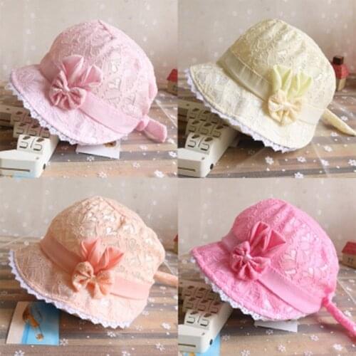 2021 Baby Toddler Girls Hat Summer Cartoon Bow Lace Cap Infant Baby Boy Girl Peach Heart Printing Breathable Cap Sun Hat Hats