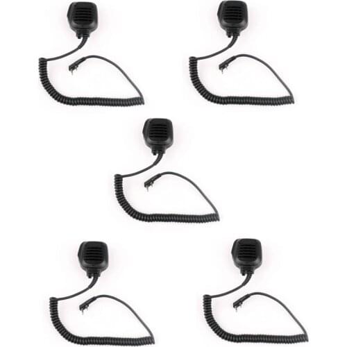 Lot 5PCS KMC-45 Handheld Pro Shoulder Remote Speaker PTT Mic for Kenwood TK2402 TK3402 TK3312 TK2312 NX220 NX320 NX240 Radio