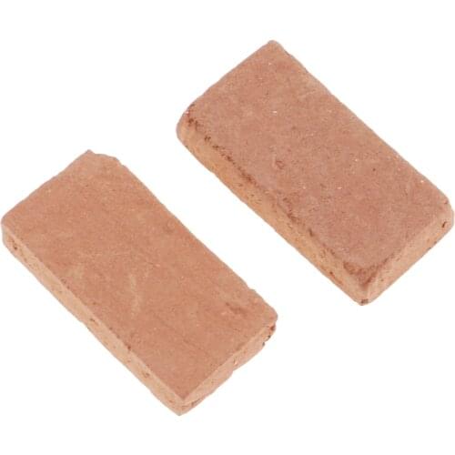 50pcs Hobby Small Red Bricks 1:35 Diorama Accessories, 1.7x0.6cm