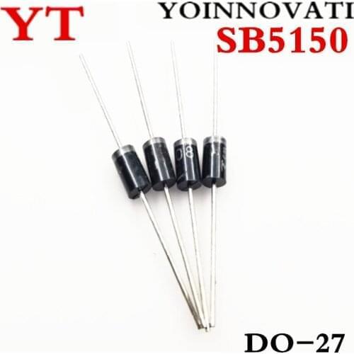 500pcs/lots SB5150 SR5150 Schottky diode 5A 150V