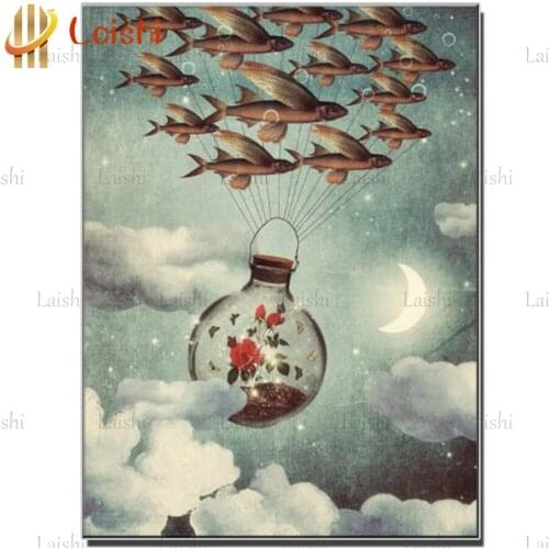 Diy Diamond Painting The Rose That Wanted To See The World Diamond Embroidery Full square round drilling 5d Diamond Mosaic kits