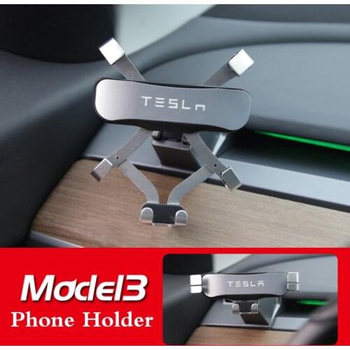 Car Phone Holder Mount Stand GPS Navigation Display Bracket For Tesla Model 3 2016 2017 2018 2019 2020 Car Interior Accessories
