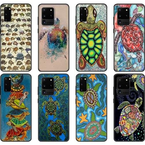 Black tpu Case For Samsung galaxy S20 /S20 PLUS/S20 ultra/S20+ /S20FE back cover Turtle