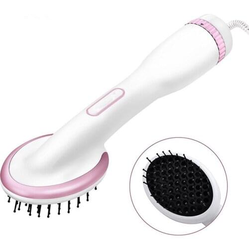 Electric hair comb 2 - in - 1 multi - functional tourmaline ceramic hair dryer dry and wet 10 section adjustment anion straight