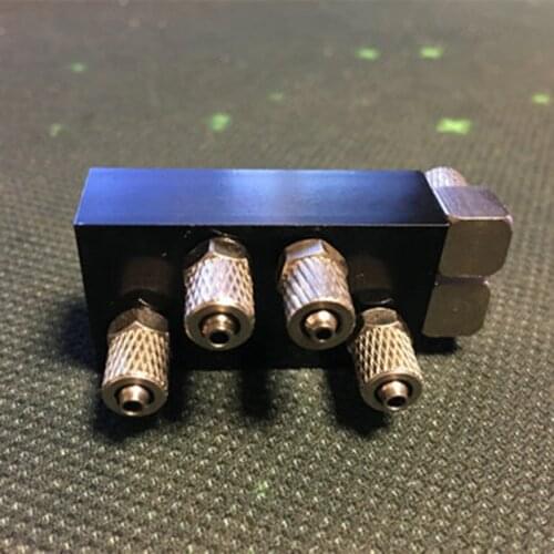 Alloy One-in Two-out Hydraulic Oil Distributor Integral Three-channel for 1/14 1/12 RC Excavator Arm Bulldozer Load Car Part