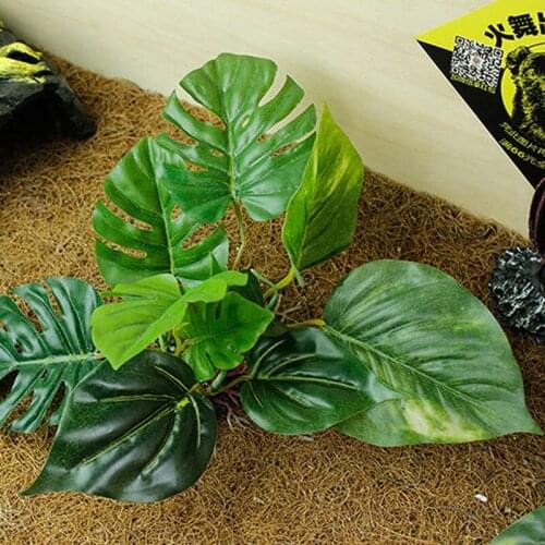 Artificial Green Fake Plastic Plant Plastic Aquarium Ornament Fish Tank Decor