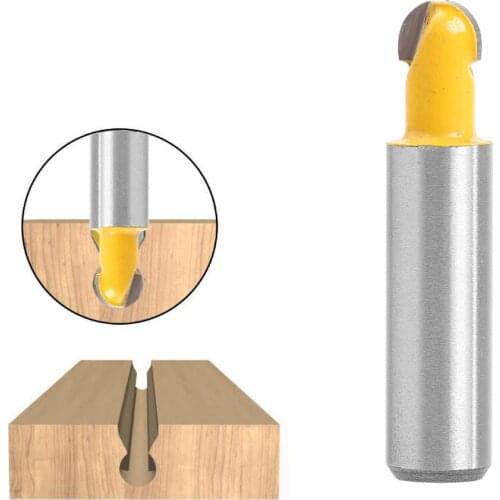 1pc 8mm Shank 2" Flush Trim Router Bit with Bearing for Wood Template Pattern Bit Tungsten Carbide Milling Cutter for Wood