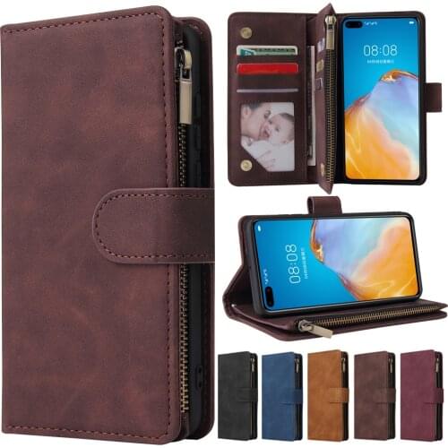 Leather Case For Huawei P40 P30 Pro P20 Lite P Smart Plus 2019 Honor 10 Lite 20i 20 Pro Mate 30 Lite Pro Wallet Flip Phone Cover