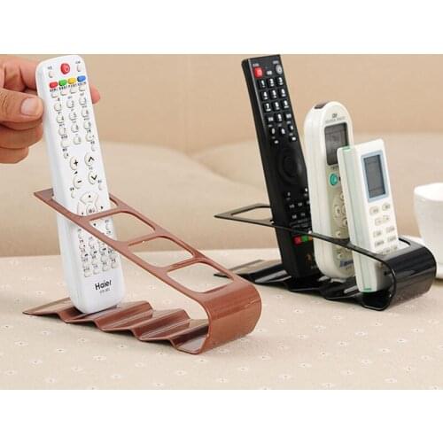 Creative Four-Compartment Shelf Plastic Container Desktop Accessories Remote Control Storage Rack Household Items