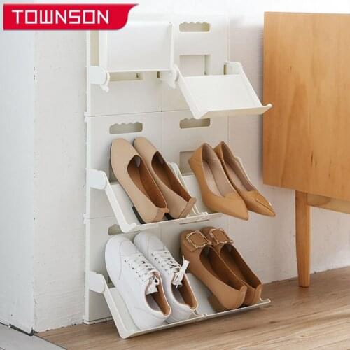 Multifunctional foldable storage shoe rack Punch-free stitching shoe rack DIY shoe storage organizer shoe storage rack