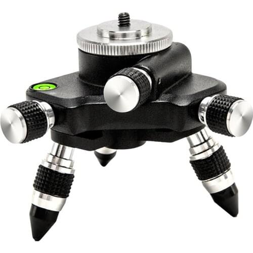 2021 NEW Laser Level Tripod Bracket Base Pedestal for 1/4" interface Laser Level and 5/8 tripod Turning Pivoting Base