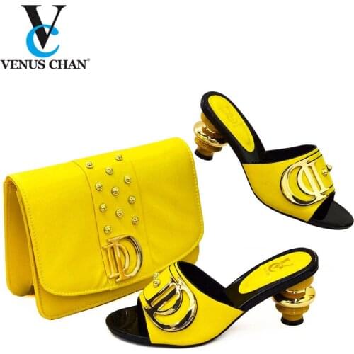 Latest African Wedding Shoes and Bag Set Decorated with Rhinestone Women Shoes and Bag Set In Italy Luxury Shoes Women Designes