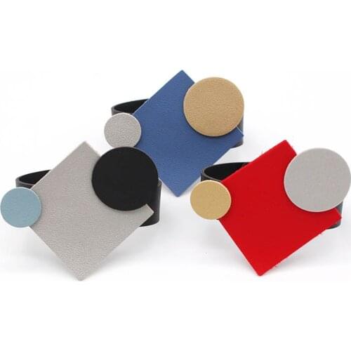 New Fashion Handmade Leather Bracelets For Womens Wrist Luxury Jewelry Classic Punk Style Leather Chain Bracelets Girl Gift