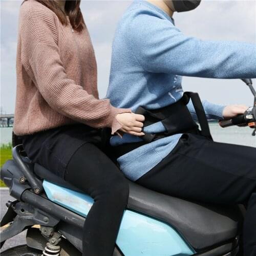 Adult Passenger Safety Belt Grip Handle for Motorcycle, Motocross, Scooter, Safe Way to Ride with Passenger, Fall Protection