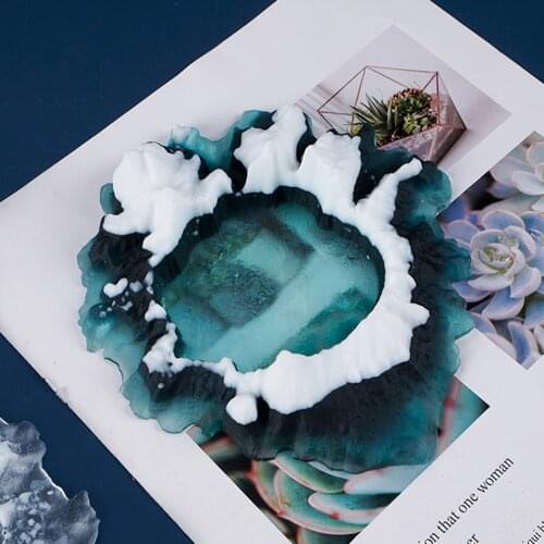 Silicone Mold Ashtray Resin Mold Ashtray Craft For DIY Epoxy Resin Mold Transparent Epoxy Crafts Crystal Ashtray Home Decoration