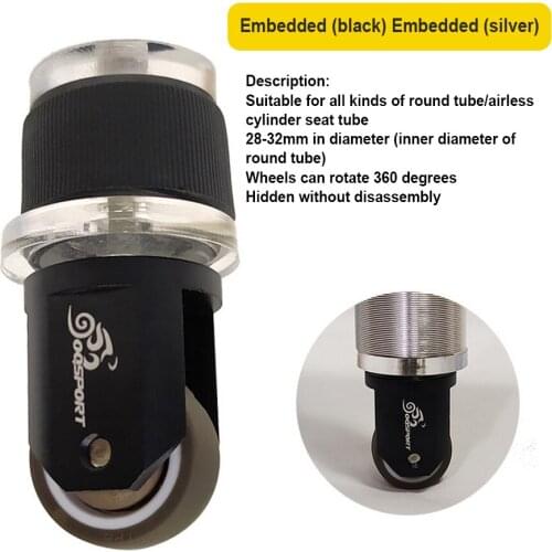 Folding bike pushing wheel Auxiliary Wheels For bicycle seat tube inner diameter 28-32mm Seat Post parking wheel