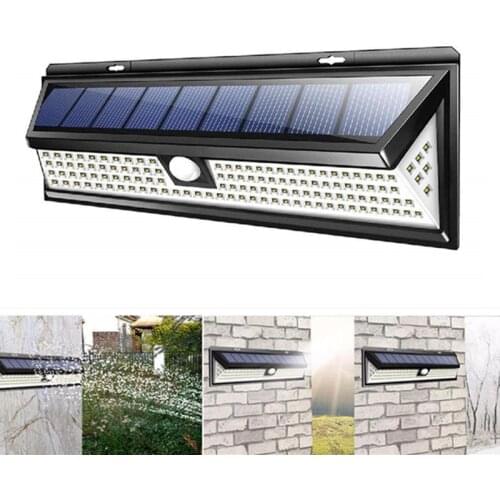 118 LED Solar Light PIR Motion Sensor Outdoor 3 Modes Solar Wall Lamp IP65 Waterproof Energy Saving Security Garden Yard Lights