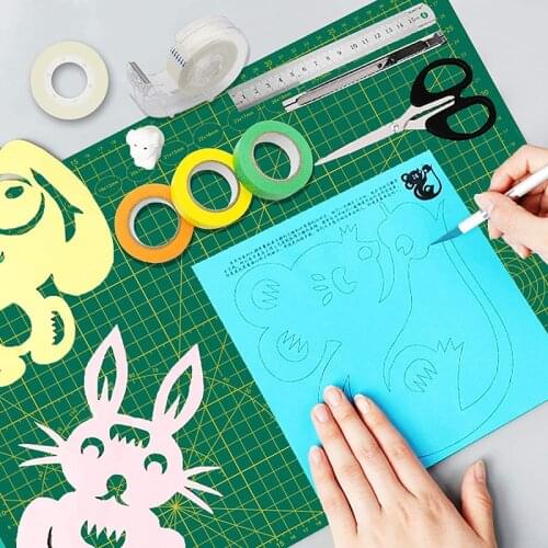 Thicken A5 PVC Cutting Mat Pad Double-Sided Patchwork Cut Pad Patchwork Tools Manual DIY Model Tool Cutting Board Self-Healing