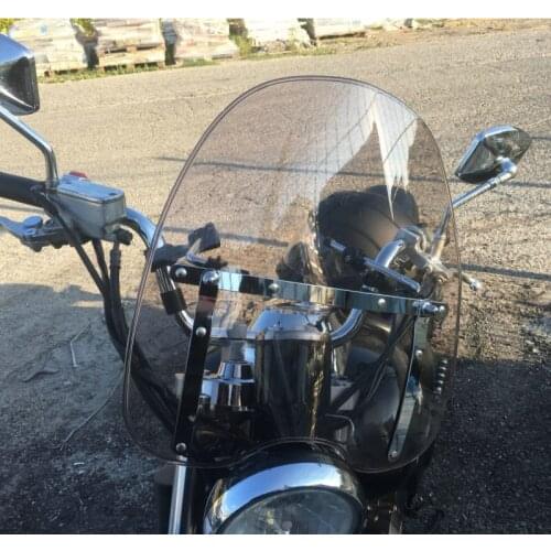 Windscreen For Kawasaki Vulcan VN 900 VN-15 1500 1600 1700 2000 Custom Classic 7/8" Or 1" Handlebar Grips Screen Windshield
