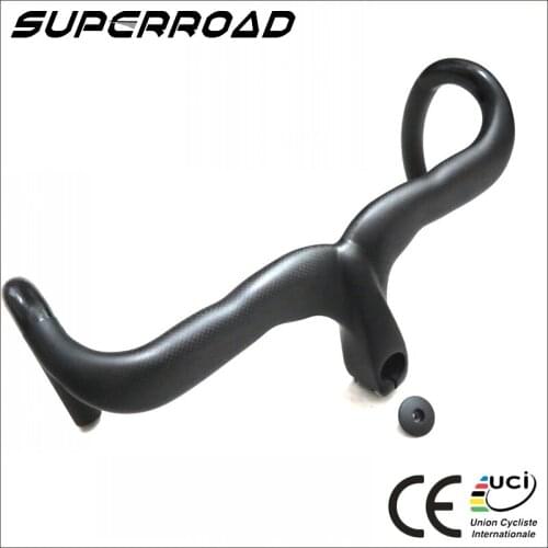 Hight Quality 3K Matte 28.6*400mm 420mm 440mm T700Carbon Road Bicycle Bike Handlebar