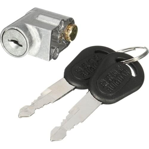 Motor Lock Ignition Switch Battery Safety Pack Cover Box Lock For Motorcycle Electric Bike Scooter E-bike WIth 2 Keys In Locks