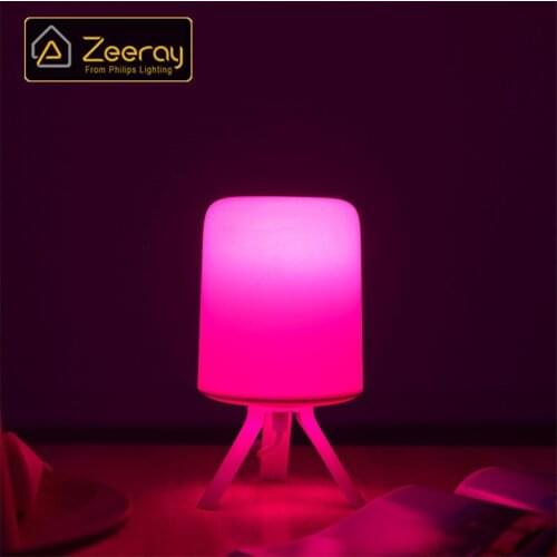 Zeeray Bedside Lamp Misty Series Zhirui Mijia 220V E27 Smart Bulb Dimmable Ambiance LED Night Lamp Mi Home APP Smart Control