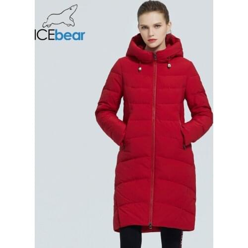 Icebear 2021 winter long coat Ladies classic high-quality parka fashion jacket Hooded womens clothing GWD20101I