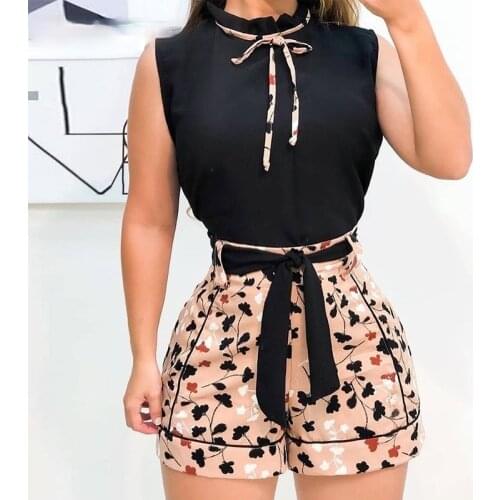 Womens new floral sleeve less bandage suit