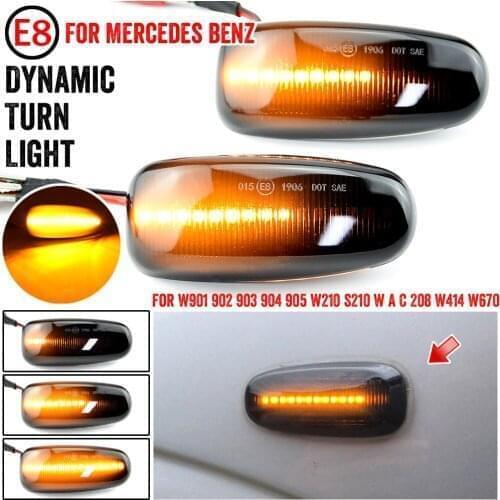 1 Pair Car LED Side Marker Turn Signal Lights For Mercedes Benz W210 W202 CLK W208 SLK R170 W638 Turn Signal Light