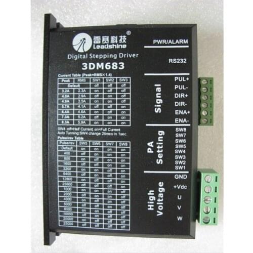 3DM683 Cnc stepper unita 3ph 3.2 - 8.3a 20 -60vdc corrispondenza nema23 34 motore leadshine Motor Driver