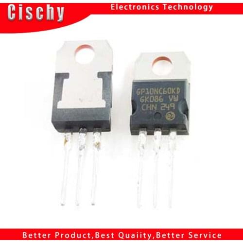 5pcs/lot STGP10NC60KD 10A600V IGBT GP10NC60KD TO-220 new and original In Stock