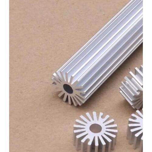 8pcs High quality LED lamp bead sunflower radiator 20*5*50mm round aluminum radiator circular aluminous profile custom for LED
