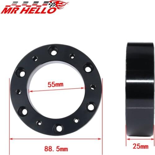 New 2.5cm Height Aluminium Steering Wheel Hub BOSS KIT steering-wheel Adapter Spacer Kit for Car