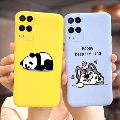 Phone Cases For Oppo A54 Case CPH2239 Silicone Soft Slim Funda Cute Cartoon Cover For Oppo A54 A 54 5G CPH2195 Cases Full Bumper