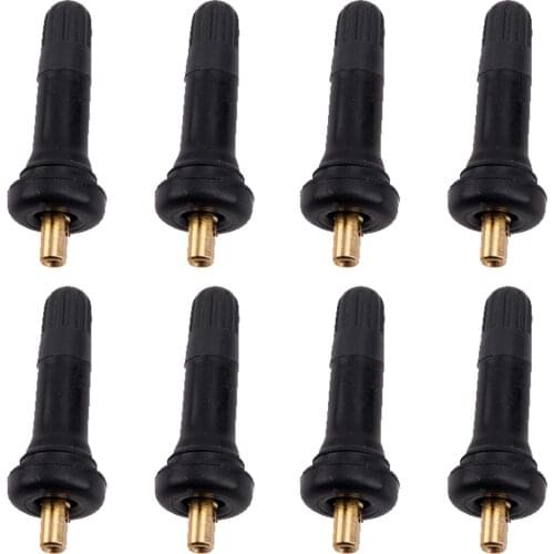 2 Sets/8pcs TPMS Tyre Pressure Sensor Rubber Valve Stem Fit for Buick Hummer Hyundai Pontiac Saturn Ford Cadillac Chevy GMC