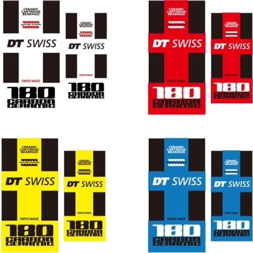DT 180 hub sticker road bike mountain bike sticker waterproof bicycle custom wheel set rim carbon knife dt swiss