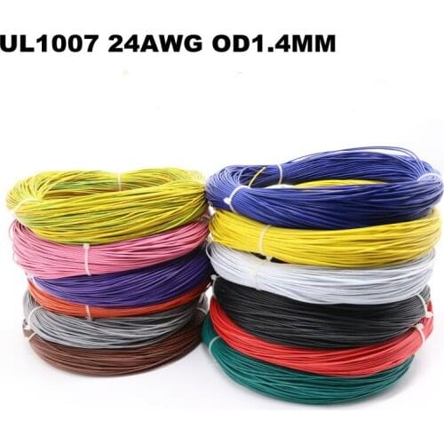 Ul1007 24awg electronic wire environmental protection PVC tinned copper American standard wire connecting wire terminal wire