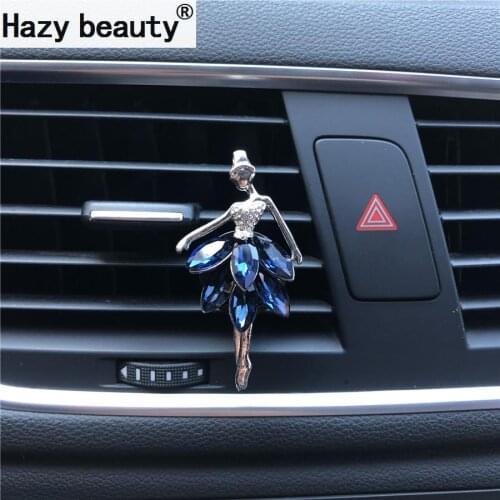 Hazy beauty Ballet girl Car perfume clip Air fresh supplies in the car Air vent ornament Car-styling Perfumes 100 Original