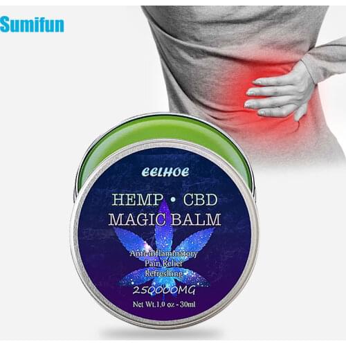 30g Hemp Leaf Pain Relief Ointment Muscle Joint Back Pain Relief Cream Relieve Rheumatoid Arthritis Body Massage Medical Plaster