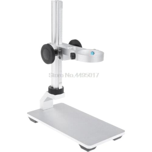 Microscope Aluminium Alloy Stand Bracket Holder Portable USB Electronic Microscope Table Stand Stage Up Down Support