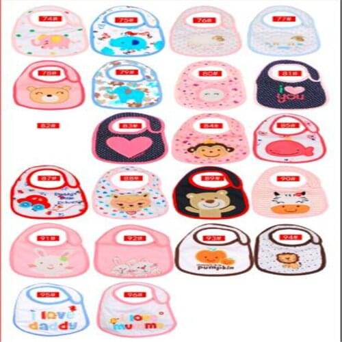 Lovely Cartoon Baby Cotton Bibs Waterproof Infants Girls boys Bibs & Burp Cloths Baby Clothing Towel Bandanas