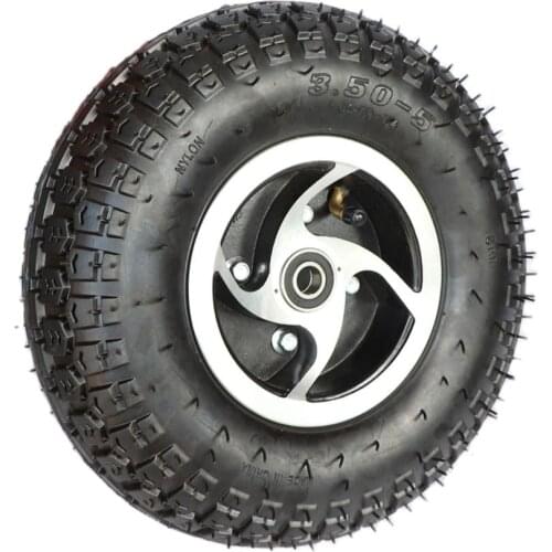 New Aluminum Alloy Wheel Hub with 3.50-5 Inner Outer Tires for ATV Quad Go Kart Mini Beach Car Gas Scooter Bike