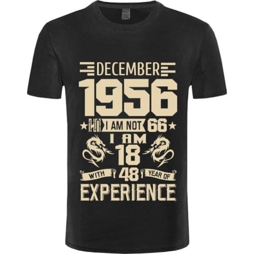 2021 NEW January February March April 1956 YEARS May June July August September shirt Mens Short Sleeve T shirt Printed Casual