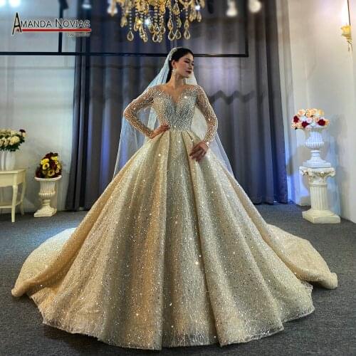 New Design Special beading satin Wedding Dress 2020