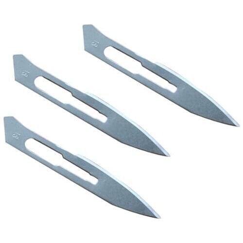Durable 100Pcs/Pack Carbon Steel Surgical Scalpel Blades Curved Board For #18 Scalpel Use Professional Carving Knife