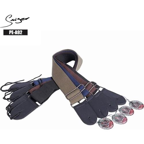 Smiger 1Pc Guitar Strap PE-A92 Adjustable Guitar Strap With Leather Multicolor Belt Random Color For Guitar Musical Accessories