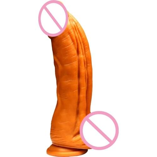 Gold Diameter 6cm Thick Dildo Huge Silicone Big Dick Realistic Penis For Women Masturbate Dildo Strong Suction Cup Sex Toys Shop
