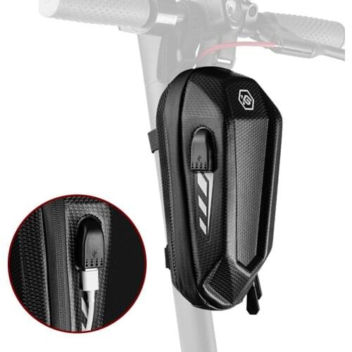 Electric Scooter Head Handle Bag EVA Hard Shell Waterproof Bag Scooter Handlebar Bag Hard Shell Front Hanging Bag